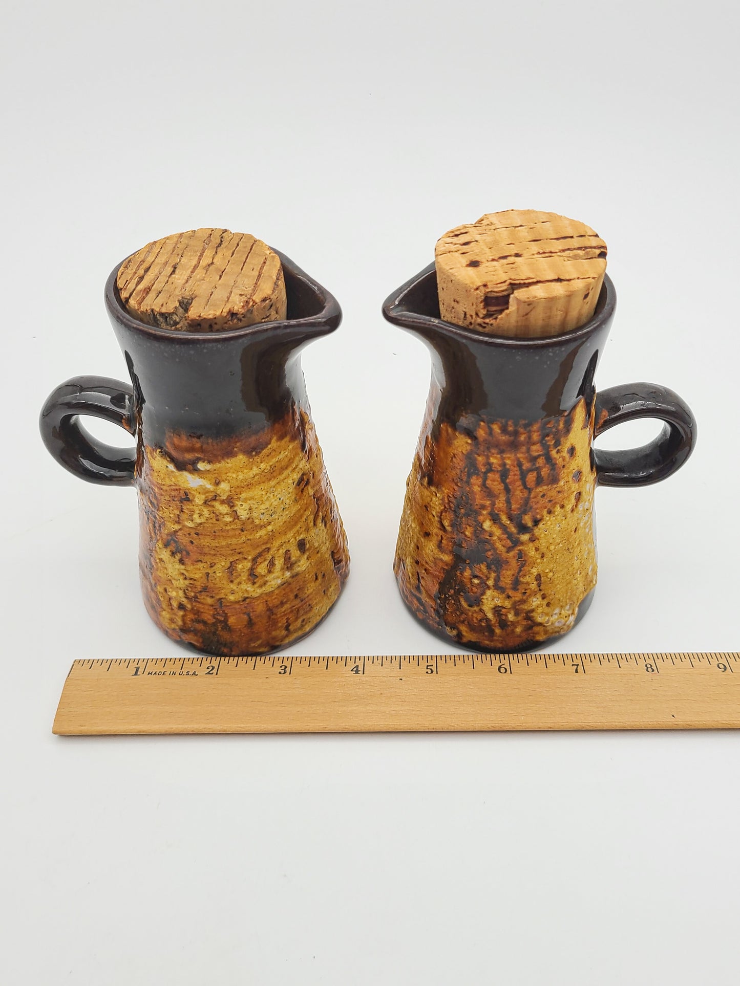 Rustic Pottery Small Pitchers & Corks