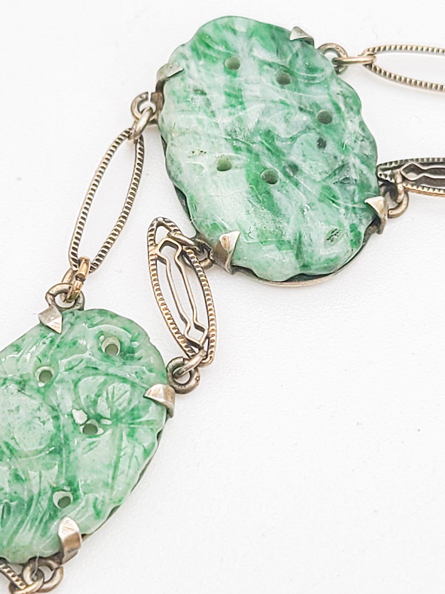 Jadeite Silver Bracelet