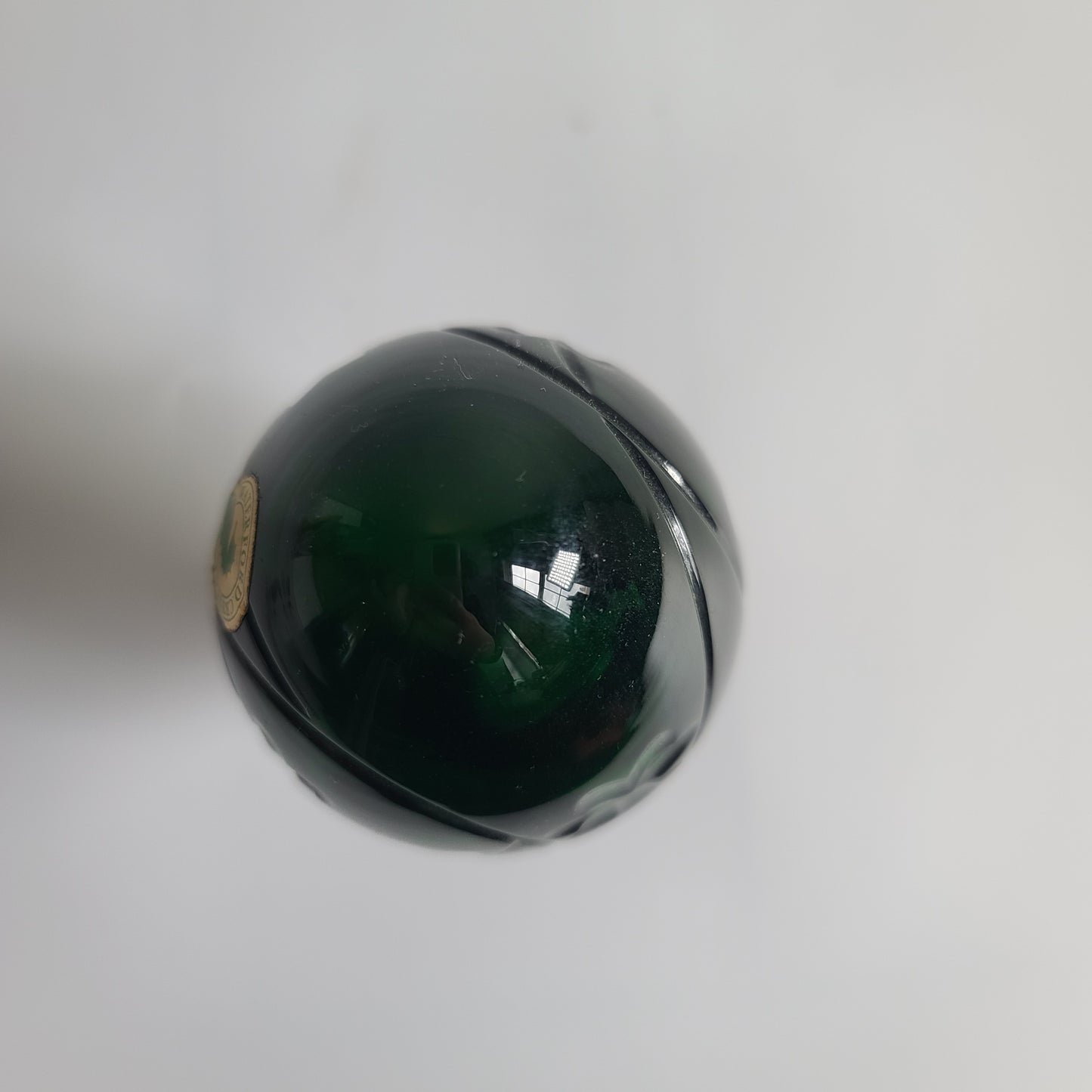 Waterford emerald green crystal Faberge egg