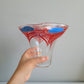 Artisan Hand Blown Pulled Feather Vase