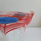 Artisan Hand Blown Pulled Feather Vase