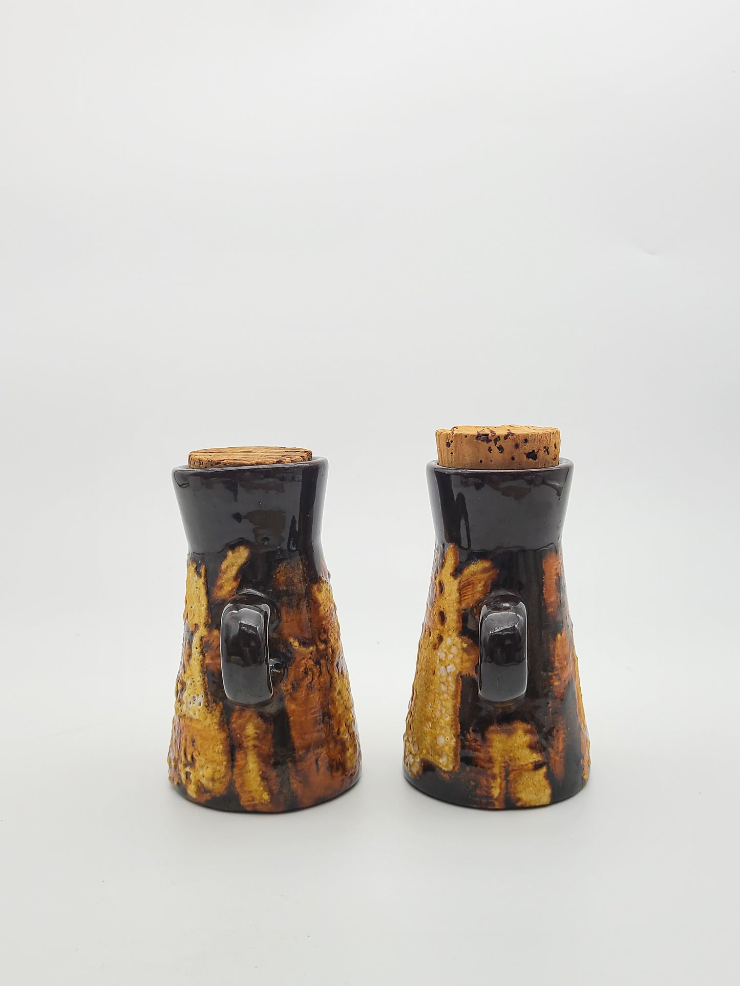Rustic Pottery Small Pitchers & Corks