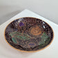 Glass mosaic sunflower plate