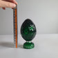 Waterford emerald green crystal Faberge egg